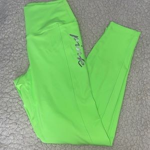 VS PINK Ultimate Legging- green/neon green